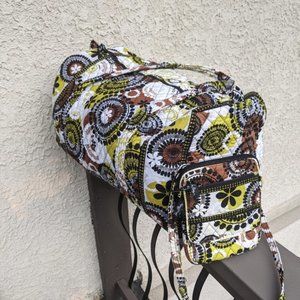 Vera Bradley Coco Moss Duffel and Crossbody Bag